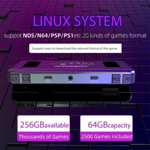 New Game Console Aluminum Alloy Shell 2500 Retro PS1 Mini Pocket Handheld Player Boy Gift Players Video Tetris Classic System