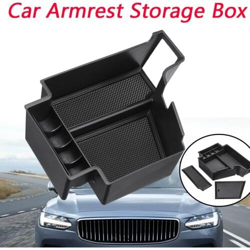 Car Armrest Storage Plate Box Container Holder Tray for Volvo xc90 xc60 s90 v90 2017 2018 2019 2020