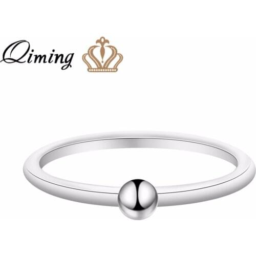 QIMING Midi Simple Rings For Women Girls Gold fashion Toe Vintage Finger Knuckle Ring Metal Vintage Cheap Jewelry Gift