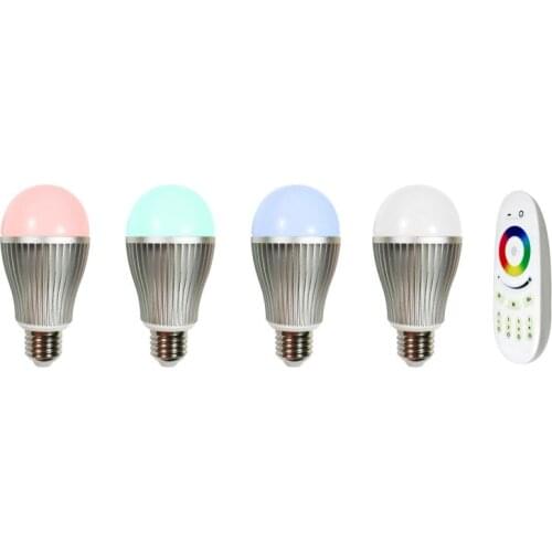 [Seven neon]AC85-265V E26/E27/B22 Wifi 2.4G Remote Control Led Lamp Brightness RGBW Dimmable LED Bulb