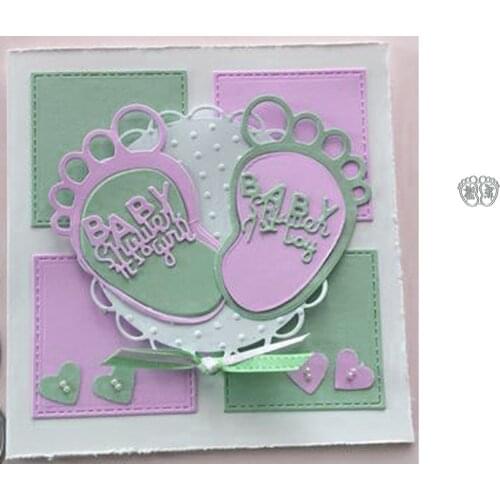 Cute Baby Shoes Scrapbooking Metal Cutting Dies Embossed Creative Knife Template for DIY Paper Album Photo Cards Making Dies Cut