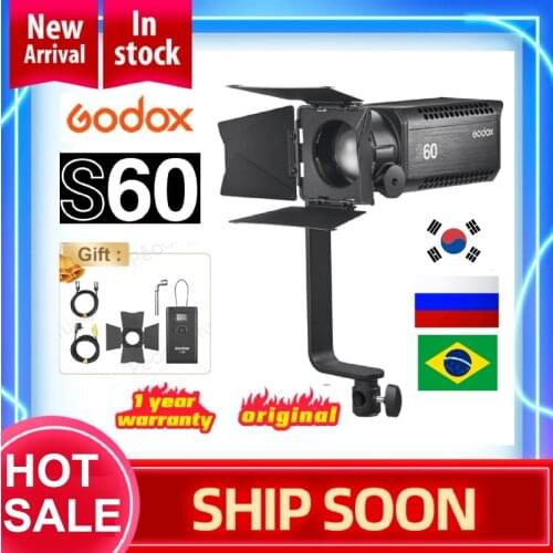 Instock Godox S60 LED Focusing Light for photo studio tiktok Youtube Live PK Godox S30 Aputure