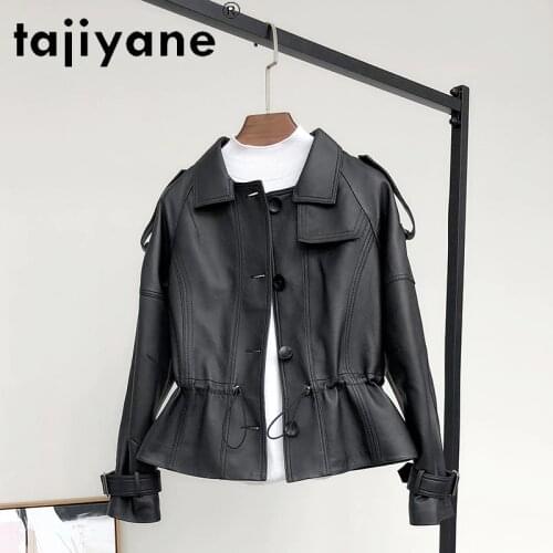 Tajiyane Genuine Leather Jacket Women Spring 2021 100% Sheepskin Coat Female Korean Style Jackets Chaqueta Cuero Mujer Pph4460