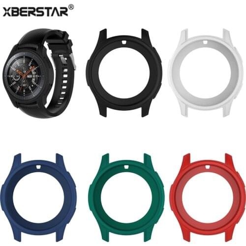 XBERSTAR Protective Silicone Case Cover for Samsung Galaxy Watch 46mm SM-R800 & Gear S3 Frontie Smartwatch Skin Case Cover Shell