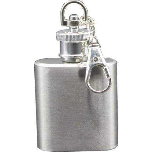 Yuewo Wholesale with Outdoor Stainless Steel Flask 1oz Portable Flask the Key Buckles a Metal Kettle