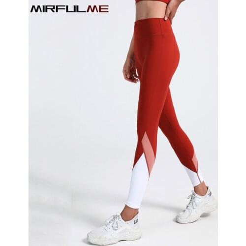 Women Sport Leggings High Waist Yoga Pants Girls Patchwork Gym Workout Tights Quick Dry Elastic Running Jogging Sweatpants Femme