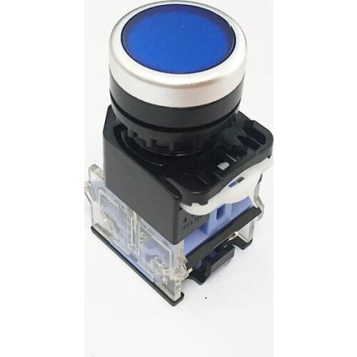 1pc 22m momentary Switch Power Start Stop ON OFF Push Button for Car Computer Door Industrial equipment (self-locking switch)