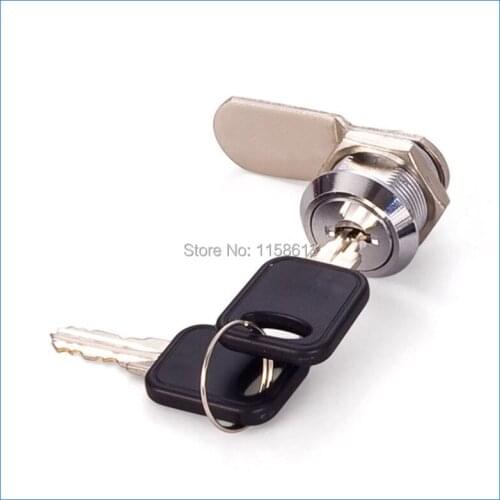 10 pieces 16mm keyed alike chrome plated vending and gaming machine tubular cam lock