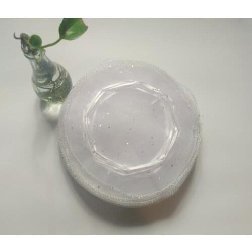 100pcs/lot Diameter 26cm White Round Organza Bag Drawstring jewelry packaging bags Wedding Christmas gift bags Organza pouches