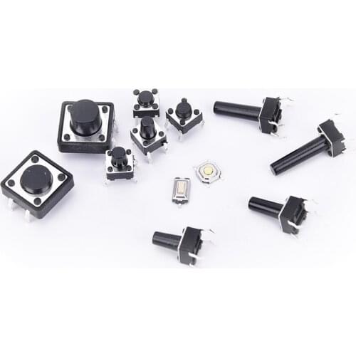 140pcs 14types Momentary Tact Tactile Push Button Switch SMD Assortment Kit Set Life