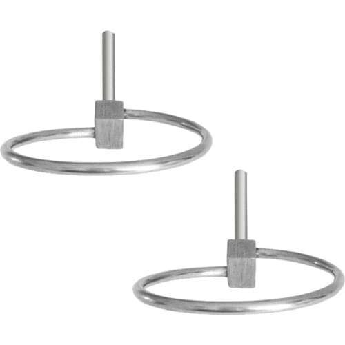 2 Pieces 4mm Boat Kayak Canoe Trailer Farm Tractor Trolley Lynch Pins Linch Pins Clip 49mm Ring