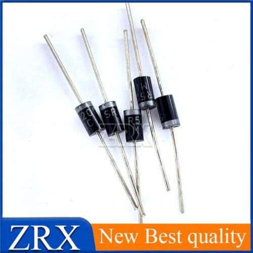 5Pcs/Lot New Original MBR5200 = SR520 SB5200 SR5200 Schottky Rectifier Diode 5 A 200 V Integrated circuit Triode In Stock