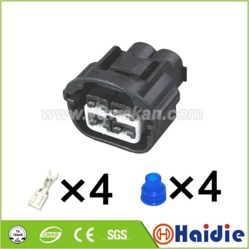 Free shipping 2sets 4pin waterproof auto electrical wire connectors, replacement modified connector of MG 641744-5 MG641744-5
