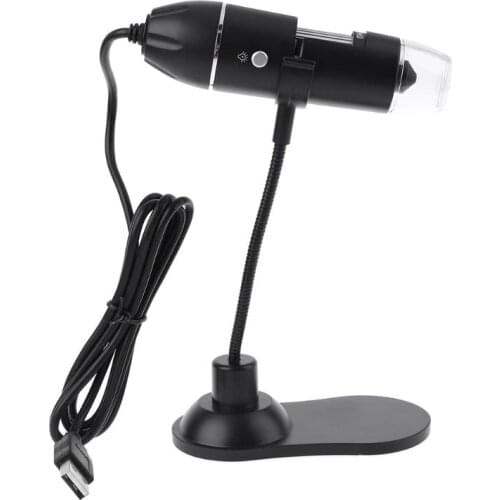 USB Digital Microscope 8 LED 1000X Electronic Endoscope Zoom Camera Magnifier Protable with Stand Holder