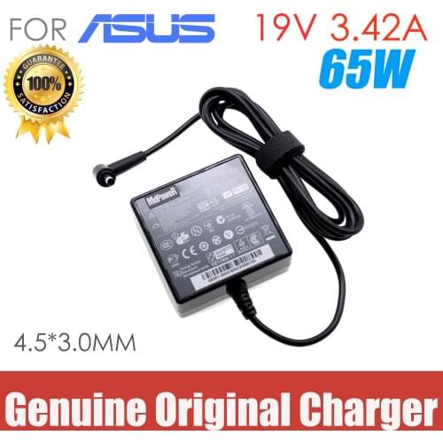 For ASUS 19V 3.42A 65W ZENBOOK UX51VZ 4.5*3.0mm laptop supply power AC adapter charger
