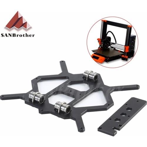 Cloned Original Prusa i3 MK3 3D Printer Aluminum Y Carriage With 3pcs U-bolts Holding LM8UU For Prusa i3 3D Printer Parts