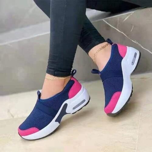 Sneakers for Women 2021Womens Ladies Air Cushion Sports Shoe Mes Sneakers Female Breathable Flats Increase Womens Casual Shoes