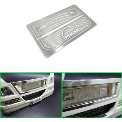 Metal Air Intake Decorative Net for 1/14 Tamiya RC Truck Trailer tipper MAN TGX Car Diy