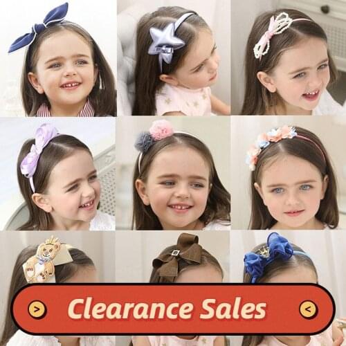 Cute Hair Accessories for Girls Cartoon Hairbands Headwear Bow Flower Animal Hairpin Hair Ring Elastic Headdress Hair Clip Set