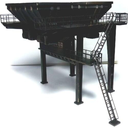 Train Model 1 87HO Architectural Scene Sand Table Railway Around Original Brand Match Coal Machine Funnel
