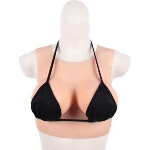 Fake Breast Round Neck Prosthetic Breast Fake Mother Fake Breast Silicone Solid Fake Round Neck C D F Cup Chest Pad Insert