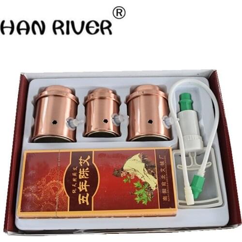 Moxibustion cupping appliance household pure copper vacuum suction type multi-function box moxibustion moxibustion with moxa con