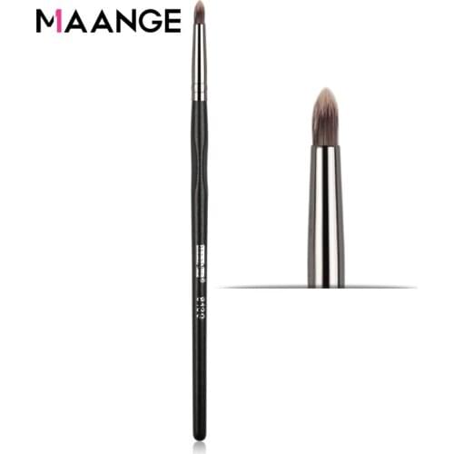 MAANGE 1Pcs Professional Eyeliner Brush Slim Eyes Liner Makeup Brush Soft Natural Wood Handle Synthetic Hair Make Up Beauty Tool