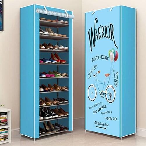 Simple Shoes Rack Dust-proof Shoe Cabinets Non-woven Fabric Hallway Entryway Shoe Shelves Space-saving Shoe Rack Organizer