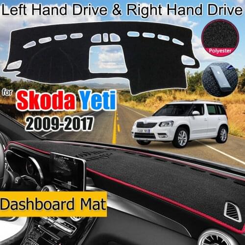 For Skoda Yeti 2009-2017 Anti-Slip Mat Dashboard Cover Pad Sunshade Dashmat Cover Accessories