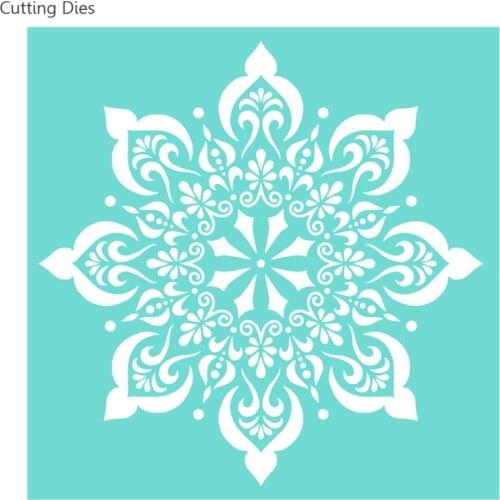 Flower Pattern Self-Adhesive Silk Screen Printing Stencil Mesh Transfers 10x10" For Handbags T-Shirts Diy Home Decoration