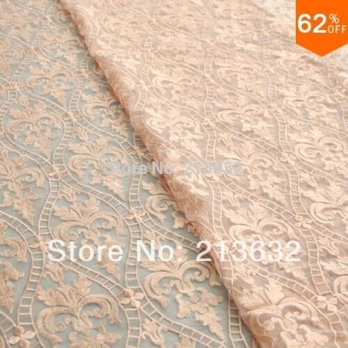 D po58 Organza high-grade embroidered cloth of polyester silk fabrics embroidery fabric factory embroidery lace tulle jewelry