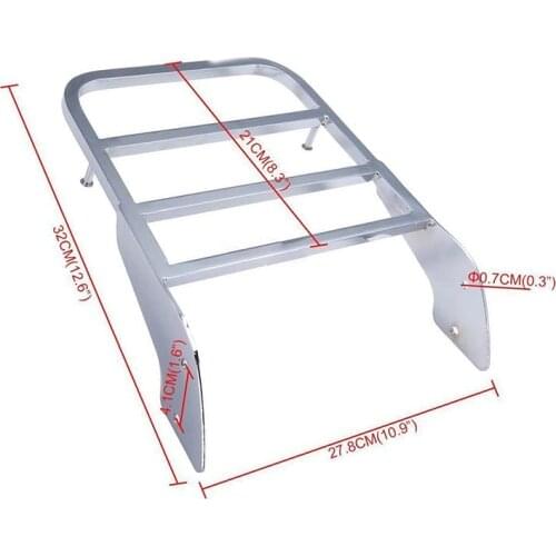 Motorcycle Solo Seat Sissy Bar Luggage Rack For Honda Shadow Steed VLX 600 1999-2007 Shadow VT750 C2 1997-2003