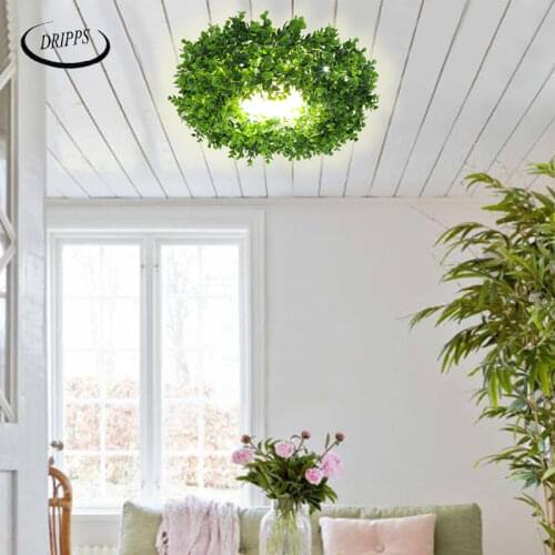 LED flower rattan lamp indoor restaurant ceiling lamp living room corridor chandelier garden balcony decorative lamp