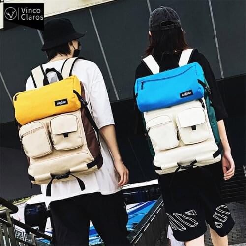 Unise Trend Travel Backpack Large Capacity School Backpacks for Teenager Multi Pocket Design Mens Sports Backpack Youth Mochila