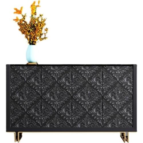 TT Affordable Luxury Style Entrance Cabinet Home Living Room Sideboard Cabinet Modern Minimalist Marble Curio Cabinet Solid Wood