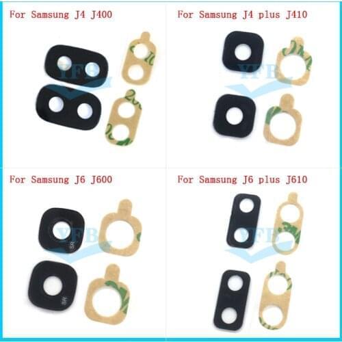 20pcs Rear Back Camera Glass Lens Cover with Adhesive Sticker For Samsung Galaxy J4 J400 J6 j600 J4 + J410 J6 + J610 plus 2018