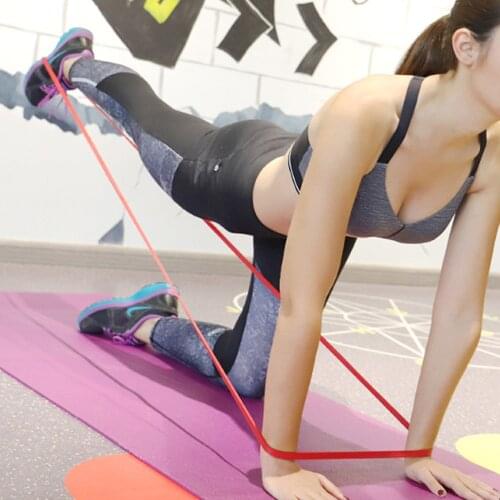 2021 New Fitness 208cm Rubber Resistance Bands Yoga Band Pilates Elastic Loop Crossfit Expander Strength gym Exercise Equipment