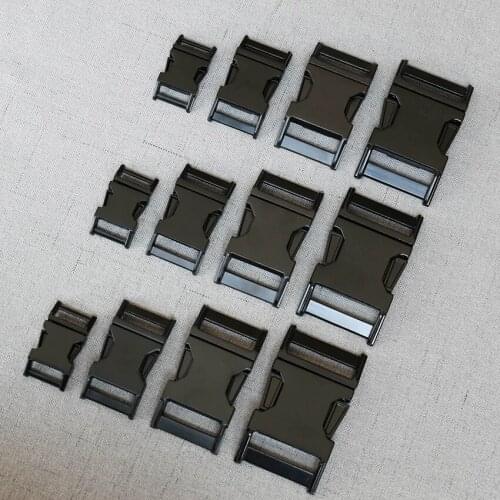50 pcs/pack 15mm 20mm 25mm 32mm Heavy Metal Release Buckle For Paracord Pet Dog Collar Sewing Diy Accessories Straps Belt Loop