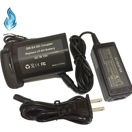 ACK-E4 AC Power Adapter+DR-E4 DC Coupler LP-E19 LP-E4 dummy battery for Canon EOS 1DC 1D X 1D Mark III 1D Mark IV 1Ds Mark III
