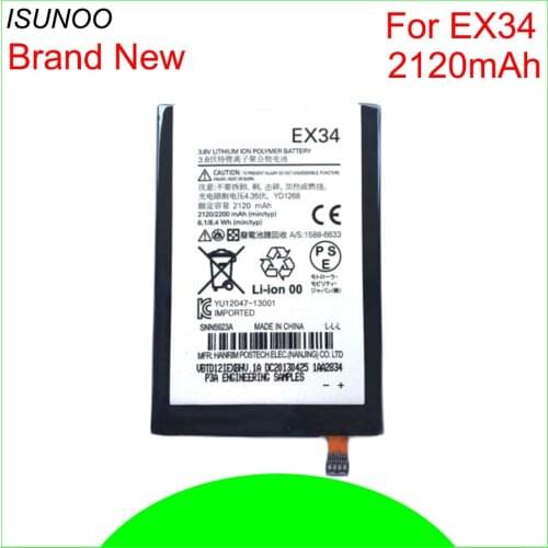 ISUNOO 5pcs/lot 2120mAh EX34 battery for Motorola Moto X XT1058 XT1053 XT1060 XT912A cell phone battery With Repair Tools