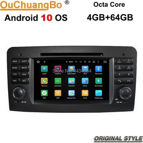 Ouchuangbo PX5 car gps radio stereo for MB benz ML W164 GL X164 with BT wifi swc mirror link 8 Cores 4GB+64GB android 10 OS