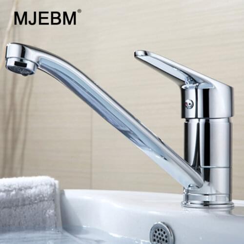 FREE SHIPPING Brass Chrome Taps For Kitchen Sink Kitchen Tap Kitchen Faucet All-Copper Hot And Cold Sink Faucet Swivel Faucet