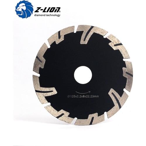 Z-LION 125mm Diamond Saw Blades Dry Wet Cutting General Purpose Power Saw T Segmented Diamond Blades for Granite Stone Concrete
