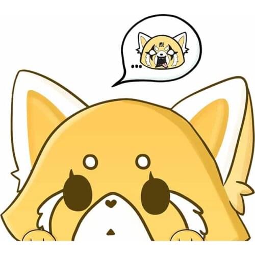 Fuzhen Boutique Decals Exterior Accessories Red Panda Peeking Vinyl Car Stickers Waterproof Anime DIY Car Wrap Window Decal