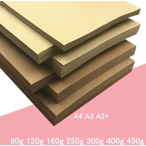 50/100 sheets / packet A3 matte kraft paper for self-adhesive laser inkjet printer Copier office color label carton label