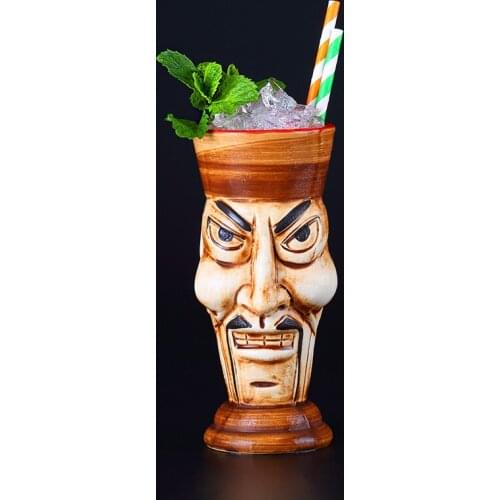 Frosted zombie modelling cocktail ceramic tiki cup wine ceramic mug 470ml