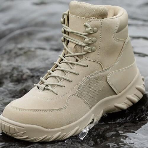 Men Black Tactical Army Combat Desert Shoe Mens Botas Winter Boots Autumn Military Wok Safety Shoes Ankle Boots Sapato Masculino