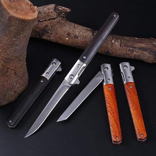Outdoor Folding Knife Portable Tactical Camping Survival Knives Self Defense High Hardness Fruit Knife