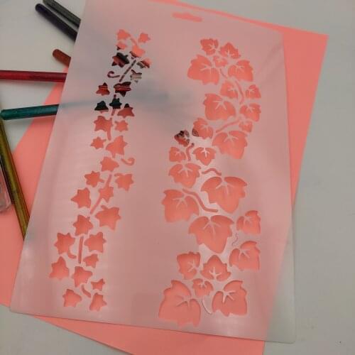 Flowers plastic mold shield DIY cake scrapbook stencils hollow Embellishments printing lace ruler Valentines Day