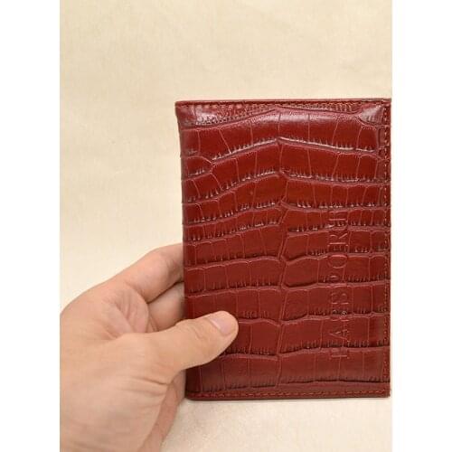 Casual Hot Sale Crocodile Pattern Women Girls Passport Cover Cute Soft Passport Holder Leather Covers on Passport Men and Women